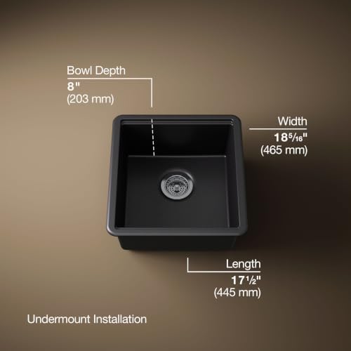 KOHLER Billings 18 in. Undermount Bar Sink With Accessories - Image 3