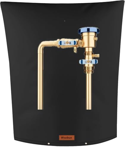 Backflow Insulation Cover for Sprinkler Valve,Black 24" W x 36" H by Wsobue
