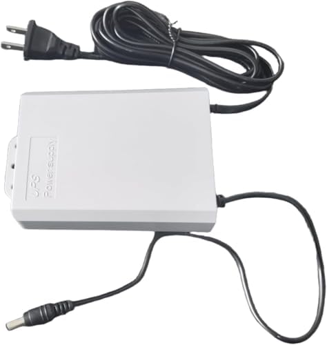 White Mini 12V UPS Battery Backup 5400MAH for Router Monitor by TurnEveryCornerintoComfort