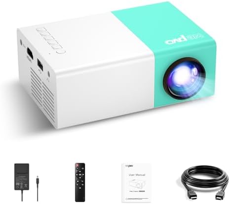 Mini Projector Portable for Gift, Led Outdoor Movie Projector by wepvo