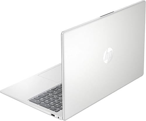 HP 15.6" Business Laptop with 1-Year Microsoft Office 365 with Copliot AI, 16GB RAM 128GB SSD, Quad-Cores Intel Processor, Windows 11, PLUSERA Earphones & 8-in-1 Hub Included, Natural Silver - Image 6