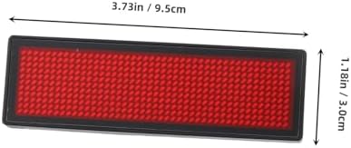 LED Name Badge with USB Cable Rechargeable PVC Scrolling Display - Image 2