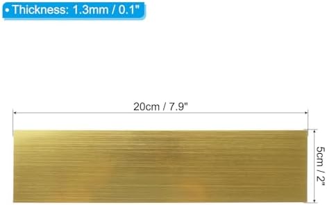 Tool Part for 5Pcs 8"x2" Blank Engraving Name Plate Personalized Laser Printing Plate Golden - Image 2