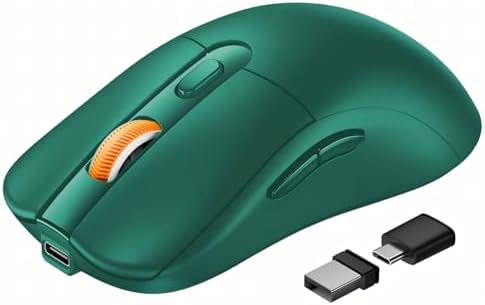 ProtoArc EM15 USB C Mouse, Tri-Mode Bluetooth Mice for Laptop, Green by ProtoArc