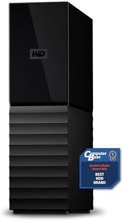 WD 16TB My Book External Hard Drive, Desktop HDD with Password Protection, USB 3.0, SuperSpeed USB, Software for Device Management, Backup, Hardware encryption, Works with PC and Mac, Black by WesternDigital