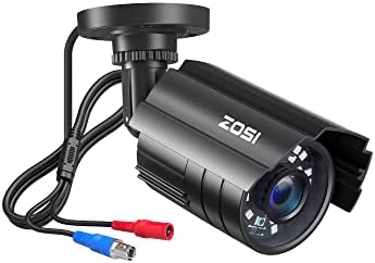 ZOSI 1080P HD TVI Security Camera for Home Office Surveillance CCTV System, 2MP Outdoor Indoor Weatherproof Bullet BNC Camera with Metal Housing, Night Vision, for 1080P/5MP/4K HD-TVI Analog DVR by ZOSI