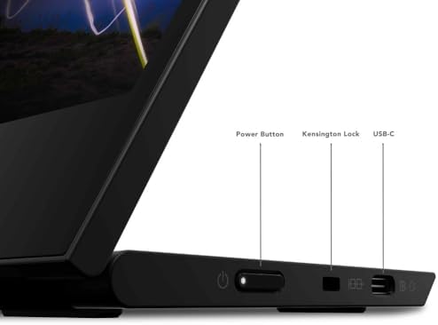 Lenovo ThinkVision M15 15.6" Full HD WLED LCD Monitor - 16:9 - Raven Black - Image 4