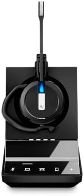 Sennheiser SDW 5015 (506592) Single-Sided Wireless DECT Super Wideband Headset for Desk Phone & Softphone/PC Connection Dual Microphone Ultra Noise-Canceling, Black - Image 5