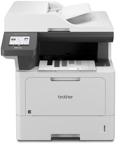 Brother MFC-L5710DW Business Monochrome Laser All-in-One Printer with Wireless Networking and Duplex Print, Scan, and Copy, Works with Alexa by Unknown
