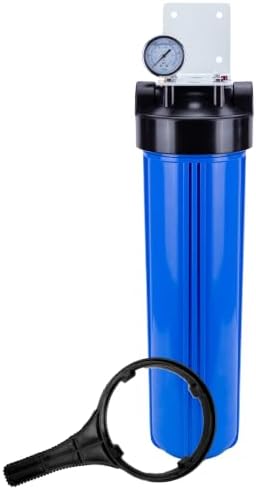 Aquaboon 20" x 4.5" Whole House Well Water Filter System with Pressure Release (1" Port) | Certified | Compatible with Pentek 150233, 150235, Geekpure BB- 20B by Aquaboon