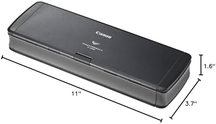 Canon imageFORMULA P-215II Mobile Document Scanner, Black, 1.6" x 11" x 3.7" - Image 6