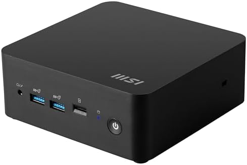 msi Cubi NUC Barebone Desktop, Intel Core 3-100U, 2X DDR5 Slots (up to 64GB), TPM 2.0, WiFi 6E, 3 Year Advance Replacement (1MG-009BUS) - Image 2