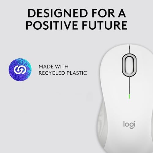 Logitech Signature M550 Wireless Mouse Small to Medium Sized - Off White - Image 4