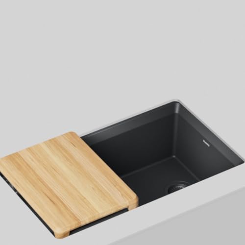 BLANCO Inteos SILGRANIT 33" Single Bowl Workstation Kitchen Sink Anthracite - Image 4
