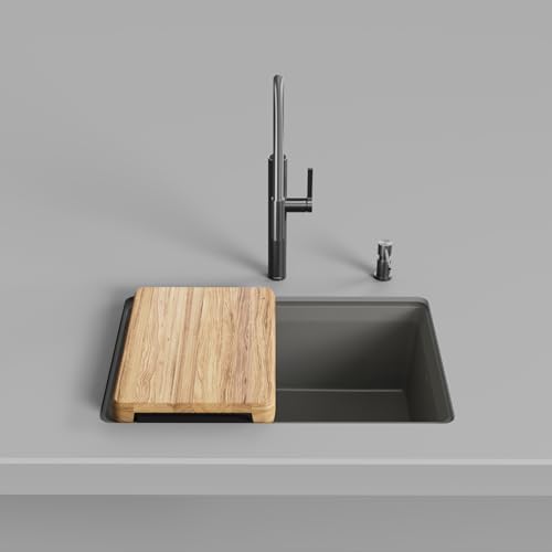 BLANCO Inteos SILGRANIT 30" Single Bowl Workstation Kitchen Sink Gray - Image 4