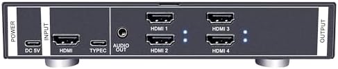 ISEEVY 4K60 Video Wall Controller 2x2 UHD TV Wall Controller 1X2 2X1 1X3 3X1 1X4 4X1 Support HDMI USB-C 4K60 Inputs and 4X HDMI 4K Outputs for max 4 TVs into 1 Wall - Image 7