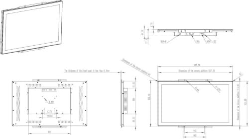 21.5 Inch 10 Points Open Frame Touch Monitor 1920x1080 VESA+Panel Mount for Kiosk Automation POS Vending 7x24h Work - Image 4