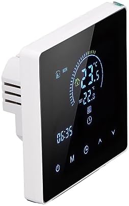 Smart Floor Heating Thermostat, Programmable Touch LCD Temperature Controller with Color Display AC 90V 240V 4500W for Home Office PC Flame Retardant Shell - Image 7