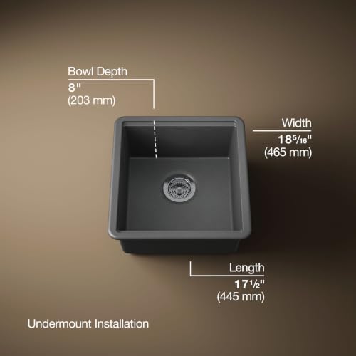 KOHLER Billings 18 in. Undermount Bar Sink With Accessories - Image 3