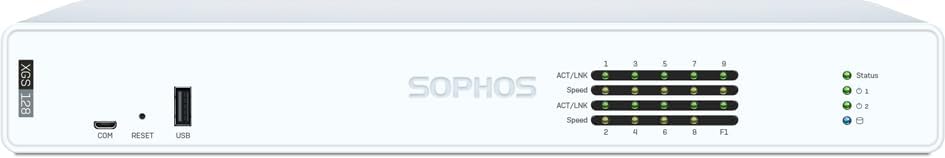 Sophos XGS 128 (Gen2) Network Security Appliance with 1 Year Standard Protection (XT128Z12ZZPCUS) | 9 x 2.5 GE Ports + 1 SFP | Enterprise Firewall, Advanced Threat Protection, SD-WAN by Sophos