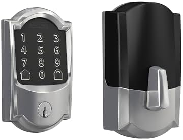 Schlage Encode Smart WiFi Deadbolt Lock with Camelot Trim, Bright Chrome by Unknown