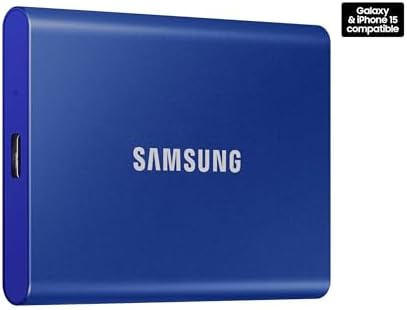 SAMSUNG T7 Portable SSD, 1TB External Solid State Drive, Speeds Up to 1,050MB/s, USB 3.2 Gen 2, Reliable Storage for Gaming, Students, Professionals, MU-PC1T0H/AM, Blue - Image 2