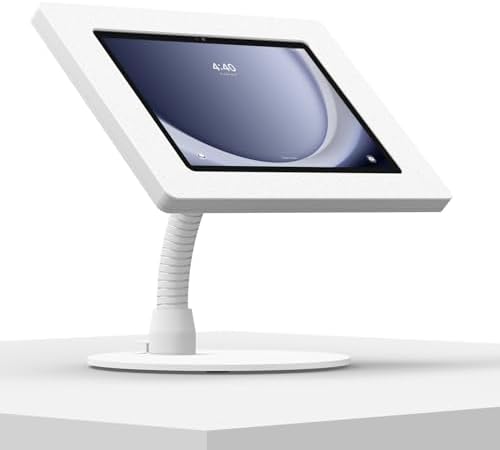 VidaMount White Enclosure and Portable Flexible Stand [Bundle] Compatible with Samsung Galaxy Tab A9+ 10.9 (2024) by VidaMount