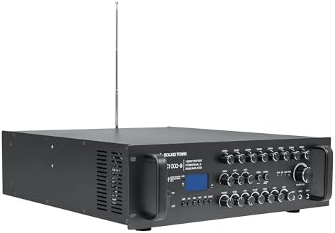 Sound Town 70V/100V Commercial Power Amplifier (PAC1000-8) - Image 2