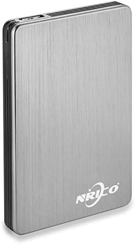NRICO Portable External Hard Drive, USB 3.0, 2.5 Inch, (Grey, 500, GB) by NRICO