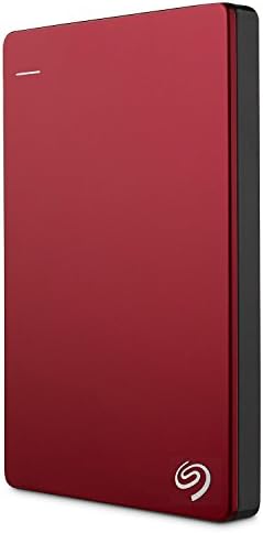Seagate Backup Plus Slim 1TB External Hard Drive Portable HDD – Red USB 3.0 for PC Laptop and Mac, 2 Months Adobe CC Photography (STDR1000103) by Unknown