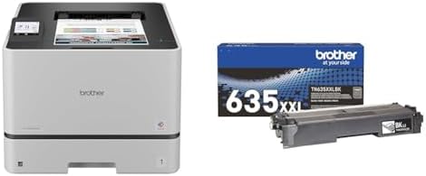 Bundle of Brother HL-L8430CDW Business Color Laser Printer with Low-Cost Printing and Wireless Networking + Brother Genuine TN635XXLBK Super High Yield Black Toner Cartridge by Unknown