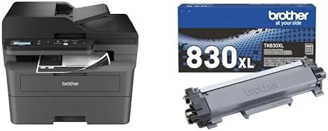 Brother DCPL2640DW Printer and TN830XL High Yield Toner by Unknown