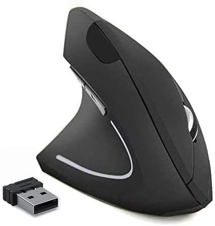 Ergonomic Left-Handed Wireless Vertical Mouse, 2.4G, 3 Adjustable DPI (800/1200/1600), Specially for Left Handers by Unknown