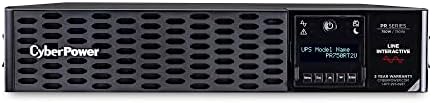 CyberPower PR750RT2U Smart App Sinewave UPS System, 750VA/750W, 8 Outlets, 2U Rack/Tower, AVR by Unknown