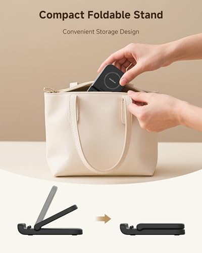 Foldable Wireless Charging Stand for Galaxy Z Flip 8 & Moto Razr Series - Image 4
