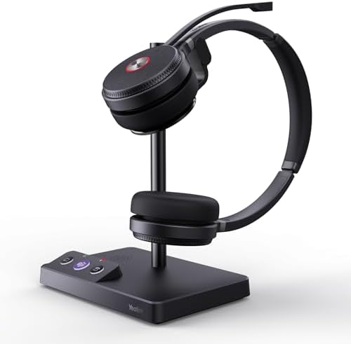 Yealink WH62 Stereo DECT Wireless Headset, Teams Certified for Deskphone PC by RedefineYourWorkplace