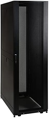 TRIPP LITE 42U Server Rack Enclosure Cabinet with Doors & Side Panels, Standard Width for 19 inch Equipment, Standard 42 inch Depth, 3000 Pound Capacity, Black, 5-Year Warranty (SR42UB) by TrippLite