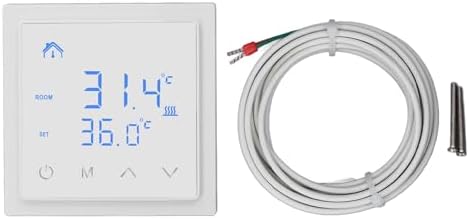 Zopsc Electric Underfloor Heating Thermostat, LED Display, 16A, AC85-250V - Image 6