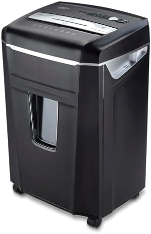 Aurora JamFree AU1400XA 14-Sheet Crosscut-Cut Paper/CD/Credit Card Shredder with Pull-Out Wastebasket by Aurora