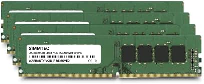 Simmtec RAM 32GB (4x8GB) DDR4 2400MHz DIMM PC4-19200 UDIMM Non-ECC 2Rx8 1.2V CL17 288-Pin Desktop Computer RAM Memory Upgrade Kit - Image 2