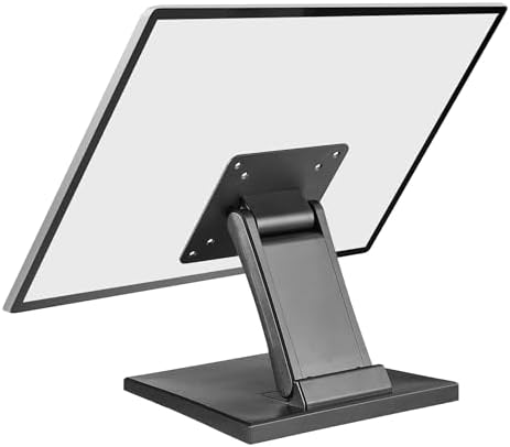 WEARSON Low Profile Monitor Stand - Foldable Touch Monitor MINI PC Stand Compatible with VESA 75x75 and 100x100mm Monitor Mounts For Kiosk,AIO Monitor Base Adjustable Folding Flat by WearsonInternational