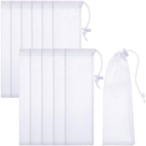 Shappy 12 Pieces Lint Traps for Washing Machine Drain Hose Nylon Mesh by Shappy