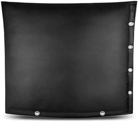 Backflow Insulation Cover for Winter Freeze Protection, Waterproof Five-Layer Design with Grommet Holes,Outdoor Pipe and Sprinkler Cover, 30''W x 24''H- Black by IFRMMY