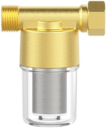 1/2 Inch Water Filter Housing with 40μm Stainless Steel Mesh - Brass Pre-Filter for Sediment Rust Removal - Whole House Plumbing System 90x80x45mm by Unknown
