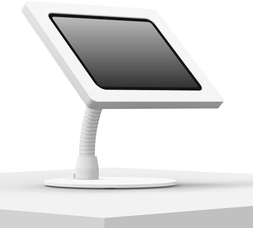 VidaMount White Exposed Rear Camera Enclosure and Portable Flexible Stand [Bundle] Compatible with iPad Pro 11" (M4) by VidaMount