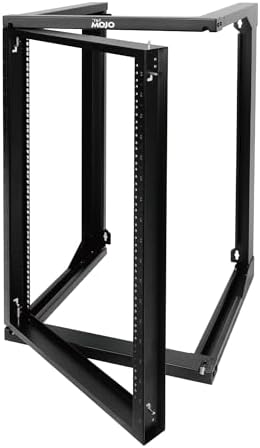 Tecmojo 18U Wall Mount Rack, Server Rack,Open Frame Server Rack,Network Rack for 19inch Computer/AV/Data/IT/Media Equipment,18inch Depth,16inch Apart Mounting Holes,Swing Gate,Square and Tapped Holes by Tecmojo