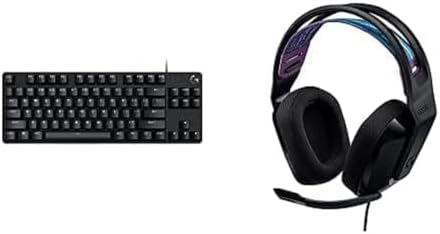 Logitech G413 TKL SE Mechanical Gaming Keyboard + G335 Wired Gaming Headset - Black by LogitechG