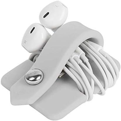 Cord Organizer Earbuds Holder Earphone Wrap Earphones Organizer Headset Headphone Earphone Wrap Winder Cord Manager Cable Winder Gray - Image 5