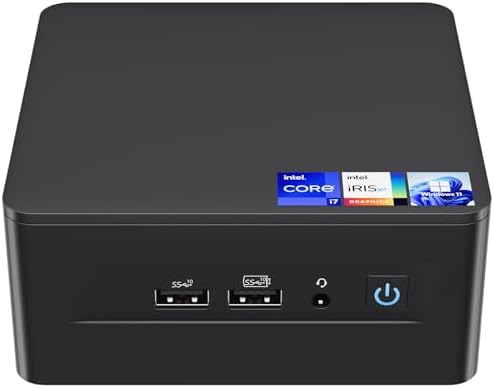 Intel NUC 12 Pro, for ASUS NUC 12 Pro Wall Street Canyon Mini PC, 32GB RAM, 1TB SSD, Intel Core i7-1260P CPU (18M Cache, up to 4.70 GHz), WiFi 6E, BT 5.2, 2*Thunderbolt 4, Win 11 Pro(NUC12WSHi7) by Intel