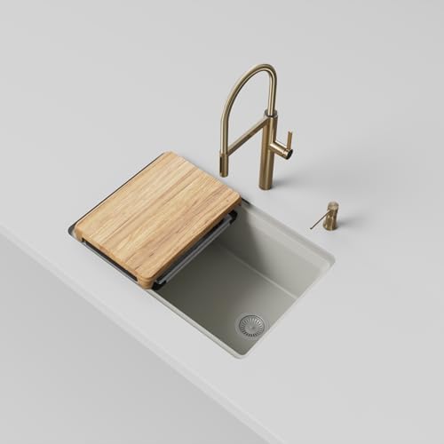 BLANCO Inteos SILGRANIT 30" Single Bowl Workstation Kitchen Sink Soft White - Image 3